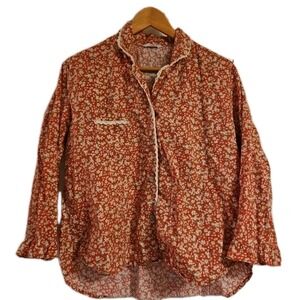 Ullala Pajama Top Womens Floral Large FREE Size